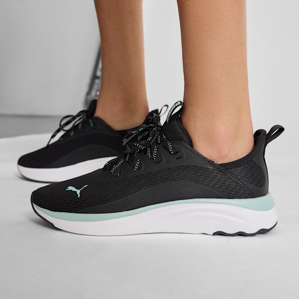 Tenis de running para mujer Sophia Vital SoftRide, PUMA Black-Modern Mint, extralarge